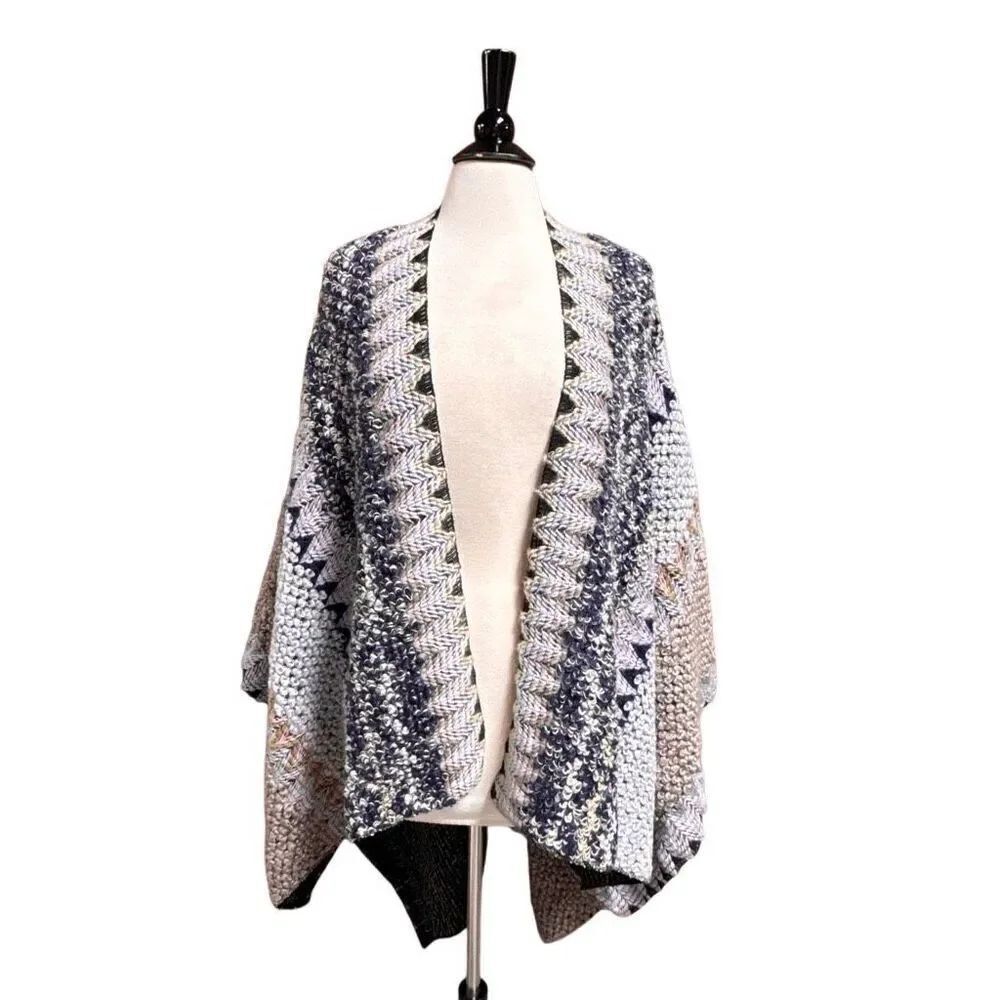 Shiraleah Women’s Multi Knit Cape Poncho One Size New